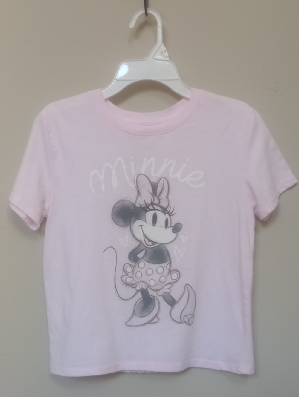 Disney Light Pink Minnie Mouse Short Sleeve Top